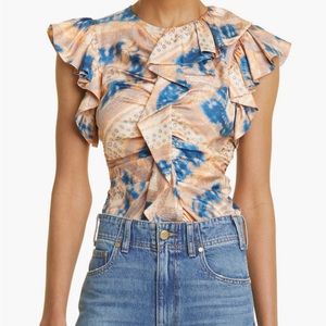 NWT Ulla Johnson Vida Abstract Print Top size 12